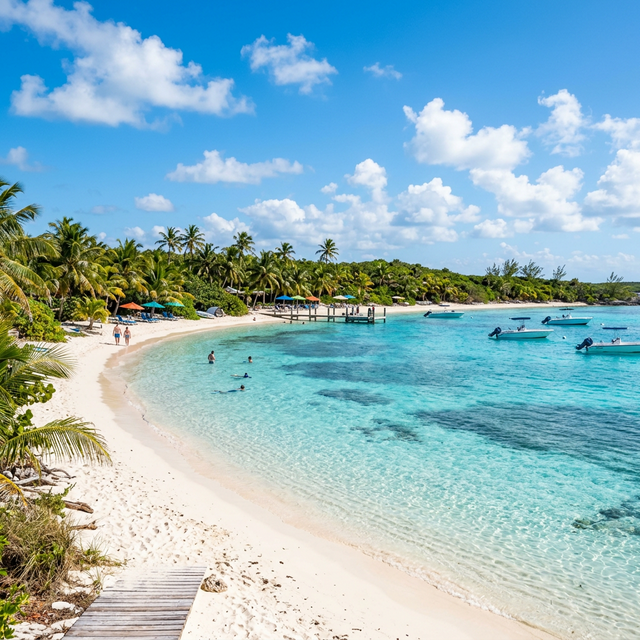 Blue Lagoon Island dolphin encounter Nassau Bahamas cruise